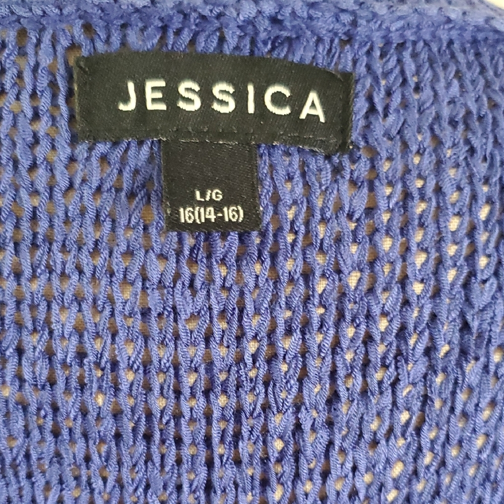 Knit Short Sleeve Sweater - Size L (14-16) - Picture 8 of 11